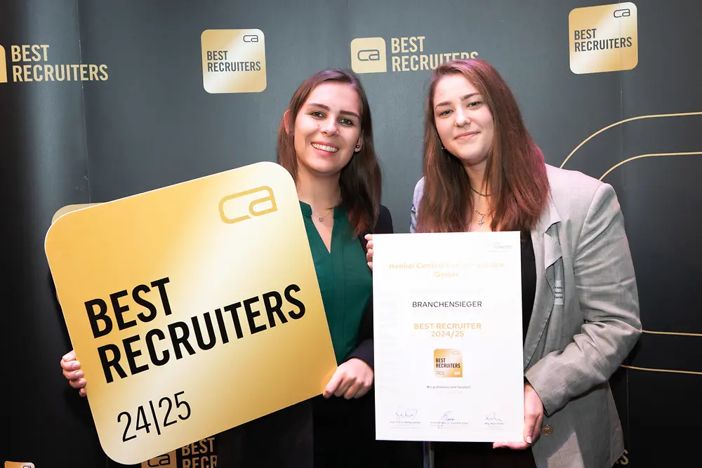 Henkel ist die Nummer 1 bei Konsumgüterherstellern im BEST RECRUITERS-Ranking 2024/25